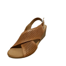 Load image into Gallery viewer, Cabello Hera Tan Womens Shoes Adjustable Wedge Sandal