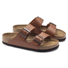 Load image into Gallery viewer, Birkenstock Arizona Brown Smooth Leather Narrow