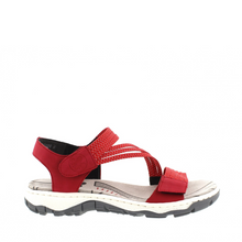 Load image into Gallery viewer, Rieker 68871-33 Red Adjustable Sneaker