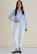 Load image into Gallery viewer, Betty Basics Lace Stripe Shirt