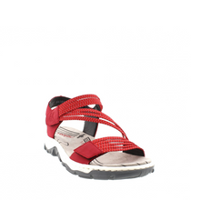 Load image into Gallery viewer, Rieker 68871-33 Red Adjustable Sneaker