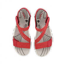 Load image into Gallery viewer, Rieker 68871-33 Red Adjustable Sneaker