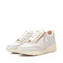 Load image into Gallery viewer, Carmela 161954 Side Zip Sneaker Piel Blanco