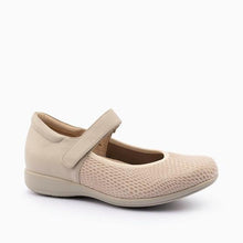 Load image into Gallery viewer, Klouds Wisdom Xw Womens Shoes Beige Snake Stretch Adjustable Shoe