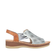 Load image into Gallery viewer, Rieker 61359-14 White Denim Adjustable Sandal