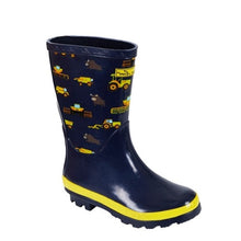 Load image into Gallery viewer, Thomas Cook Kids On The Farm Gumboots Navy/Yellow