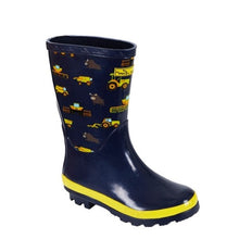Load image into Gallery viewer, Thomas Cook Kids On The Farm Gumboots Navy/yellow