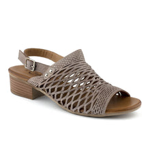 Load image into Gallery viewer, Cabello Alaca Taupe Heeled Adjustable Sandal