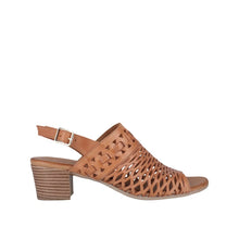 Load image into Gallery viewer, Cabello Antas Tan Heeled Adjustable Sandal