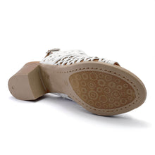Load image into Gallery viewer, Cabello Antas White Womens Shoes Heeled Adjustable Sandal