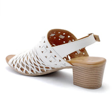 Load image into Gallery viewer, Cabello Antas White Womens Shoes Heeled Adjustable Sandal
