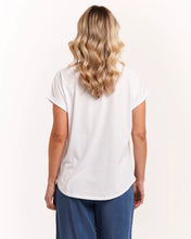 Load image into Gallery viewer, Betty Basics Cuff Tee White