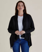 Load image into Gallery viewer, Betty Basics Maeve Bamboo Cardigan Black