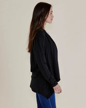 Load image into Gallery viewer, Betty Basics Maeve Bamboo Cardigan Black