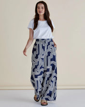 Load image into Gallery viewer, Betty Basics Zander Pant Navy Geo