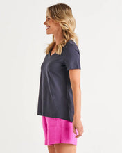 Load image into Gallery viewer, Betty Basics Luella Tee Coal