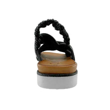 Load image into Gallery viewer, Cabello Yara Black Adjustable Sandal