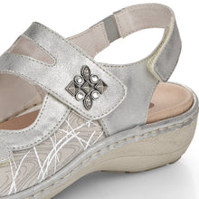Load image into Gallery viewer, Remonte D7647-40 Ice Grey Combo Womens Shoes Adjustable Sandal