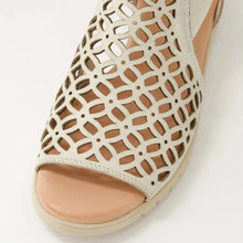 Load image into Gallery viewer, Django And Juliette Montaen-dj Almond Adjustable Flat Sandal