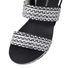 Load image into Gallery viewer, Django and Juliette Lellies Black - Black Shine Adjustable Sandal