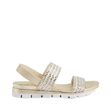 Load image into Gallery viewer, Django and Juliette Lellies Gold - Pale Gold Adjustable Sandal