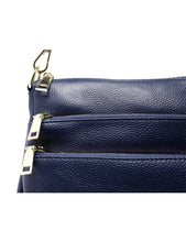 Load image into Gallery viewer, Serenade Faith Leather Crossbody Bag Navy