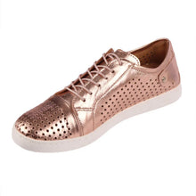 Load image into Gallery viewer, Cabello Eg17p Rose Gold Womens Shoes Side Zip Sneaker