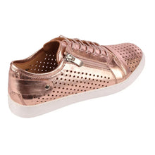 Load image into Gallery viewer, Cabello Eg17p Rose Gold Womens Shoes Side Zip Sneaker