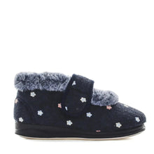 Load image into Gallery viewer, Panda Emee Slipper Navy Floral