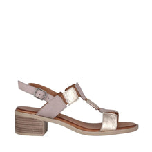 Load image into Gallery viewer, Cabello Eudora Dark Stone Heeled Adjustable Sandal