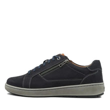 Load image into Gallery viewer, Josef Seibel David 07 Indigo-kombi Side Zip Sneaker