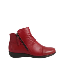 Load image into Gallery viewer, Diana Ferrari Supersoft Possition Pinot Leather Side Zip Ankle Boot