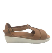 Load image into Gallery viewer, Pure Comfort Heath Tan Turkey Adjustable Sandal