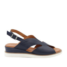Load image into Gallery viewer, Sala Wham Navy Adjustable Sandal