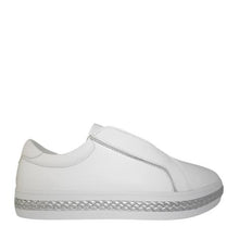 Load image into Gallery viewer, Alfie And Evie Prayer White Silver Slipper