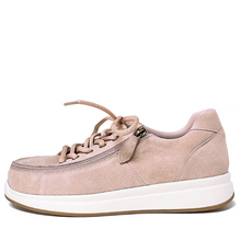 Load image into Gallery viewer, Pure Comfort Zippy Blush Suede Lace Up Shoe