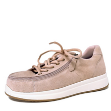 Load image into Gallery viewer, Pure Comfort Zippy Blush Suede Lace Up Shoe