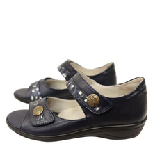 Load image into Gallery viewer, Cabello RE3403 Navy Adjustable Sandal