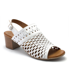 Load image into Gallery viewer, Cabello Antas White Womens Shoes Heeled Adjustable Sandal