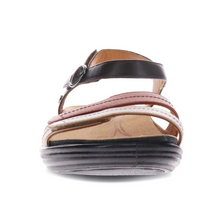 Load image into Gallery viewer, Revere Barbados Coffee Metallic W Medium Adjustable Sandal