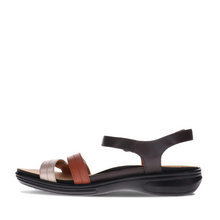 Load image into Gallery viewer, Revere Barbados Coffee Metallic W Medium Adjustable Sandal