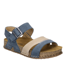 Load image into Gallery viewer, Josef Seibel Hannah 01 64901 Azur Combi Plio Adjustable Sandal
