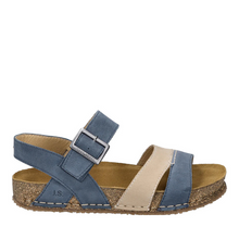 Load image into Gallery viewer, Josef Seibel Hannah 01 64901 Azur Combi Plio Adjustable Sandal