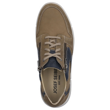 Load image into Gallery viewer, Josef Seibel Enrico 20 25320 Taupe Combi Side Zip Sneaker
