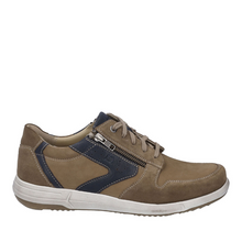 Load image into Gallery viewer, Josef Seibel Enrico 20 25320 Taupe Combi Side Zip Sneaker