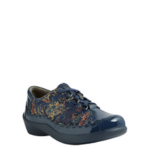 Load image into Gallery viewer, Ziera Allsorts Navy- Navy Royal Print Lace Up Shoe