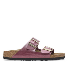 Load image into Gallery viewer, Birkenstock Arizona Orthotic Slide Graceful Berry Crush Birko-Flor Narrow