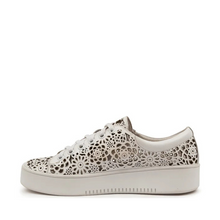 Load image into Gallery viewer, Django And Juliette Leitha Vanilla-vanilla Sole Leather Side Zip Sneaker