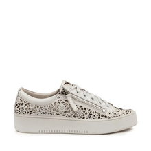 Load image into Gallery viewer, Django And Juliette Leitha Vanilla-vanilla Sole Leather Side Zip Sneaker