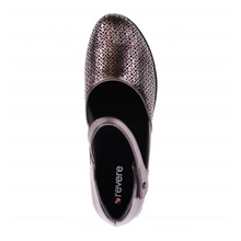 Load image into Gallery viewer, Revere Osaka Gunmetal Lazer Wide Mary Jane Shoe